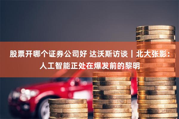 股票开哪个证券公司好 达沃斯访谈｜北大张影：人工智能正处在爆发前的黎明